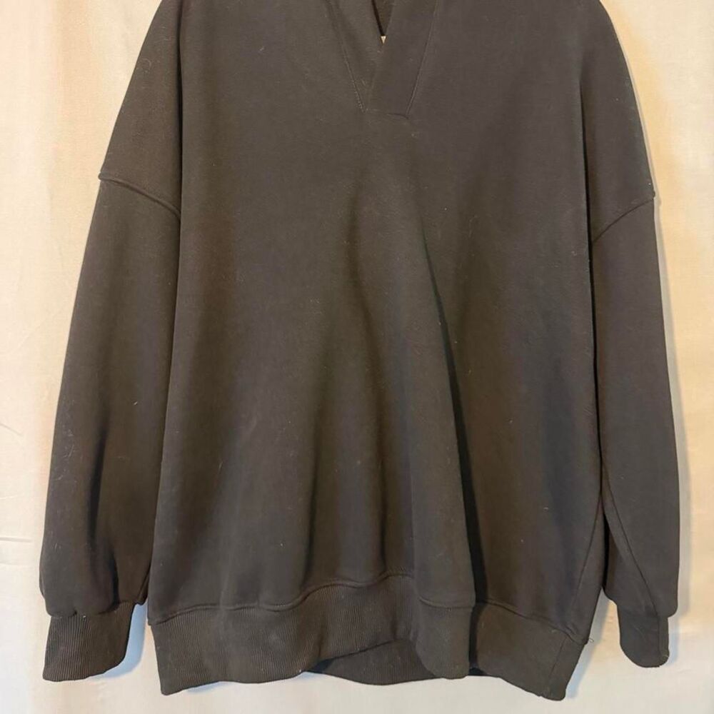 Women's Oversized Black Hoodie